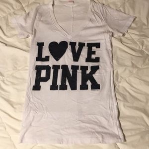 PINK sparkle lettering t